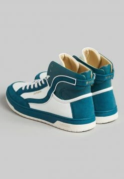Superdry VINTAGE VEGAN BASKET - High-top Trainers - White Lagoon 8 Superdry VINTAGE VEGAN BASKET - High-top Trainers - White Lagoon -Superdry Shop 4144fad47a9340fb8250a734b9a7cac0