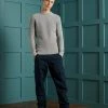 Superdry ACADEMY DYED TEXTURE - Jumper - Washed Skylark