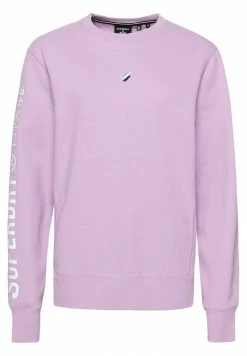 Superdry CODE LINEAR LOOSE CREW - Sweatshirt - Mid Lilac -Superdry Shop 418f768d4d5441b5b7438f886e2dfd8c