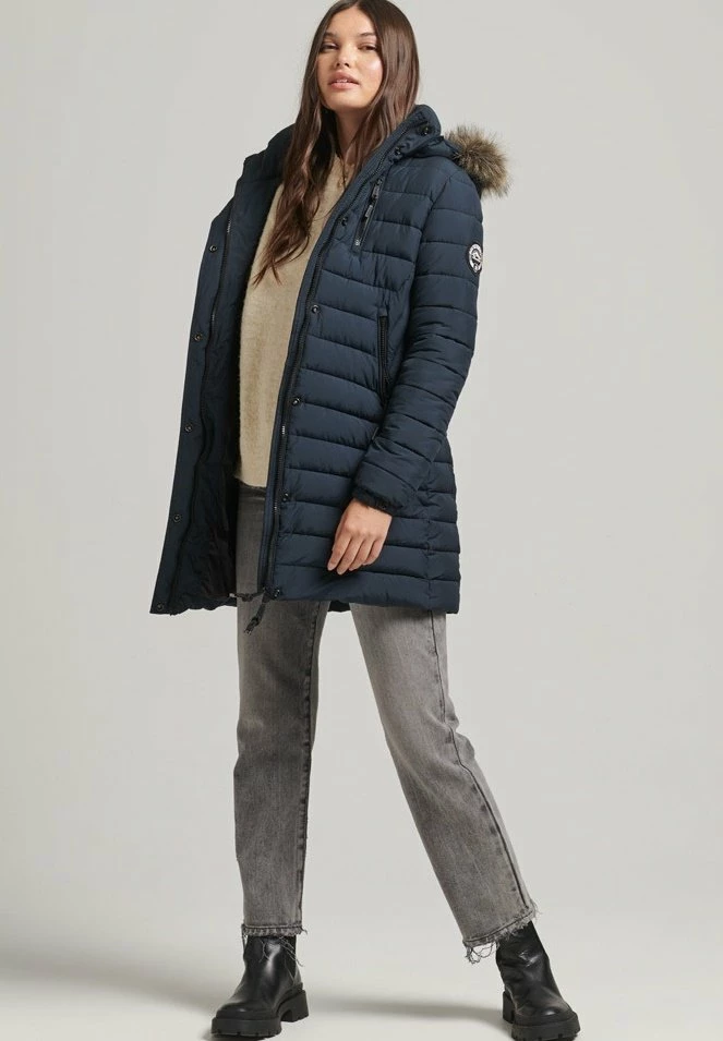 Superdry Winter Coat - Eclipse Navy 2 Superdry Winter Coat - Eclipse Navy - Image 2