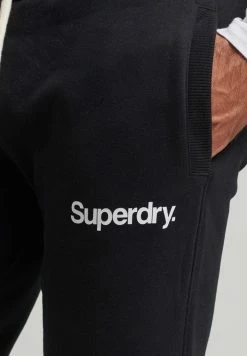 Superdry CORE LOGO GRAPHIC - Tracksuit Bottoms - Black -Superdry Shop 41f80b188c404ee5b9bec2122e65cb85