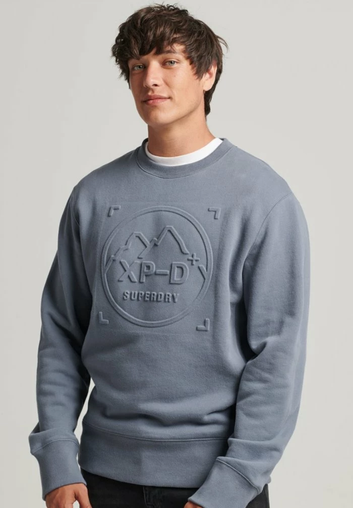 Superdry EXPEDITION CREW - Sweatshirt - Folkstone Grey 1 Superdry EXPEDITION CREW - Sweatshirt - Folkstone Grey