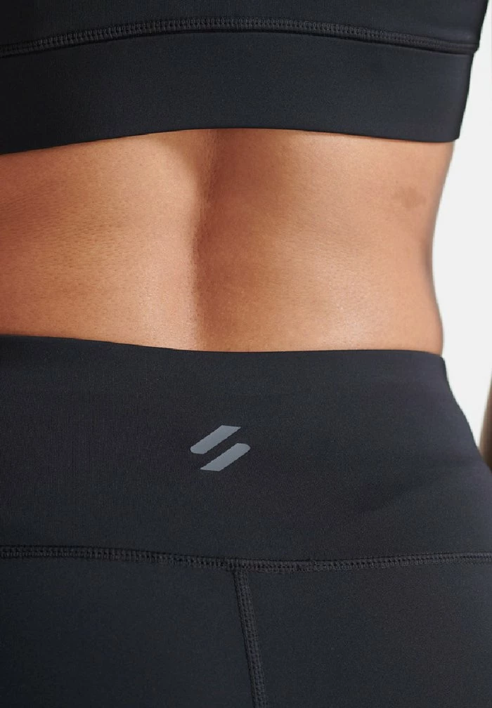 Superdry TRAINING GRAPHIC - Leggings - Trousers - Black/grey Marl 5 Superdry TRAINING GRAPHIC - Leggings - Trousers - Black/grey Marl - Image 5