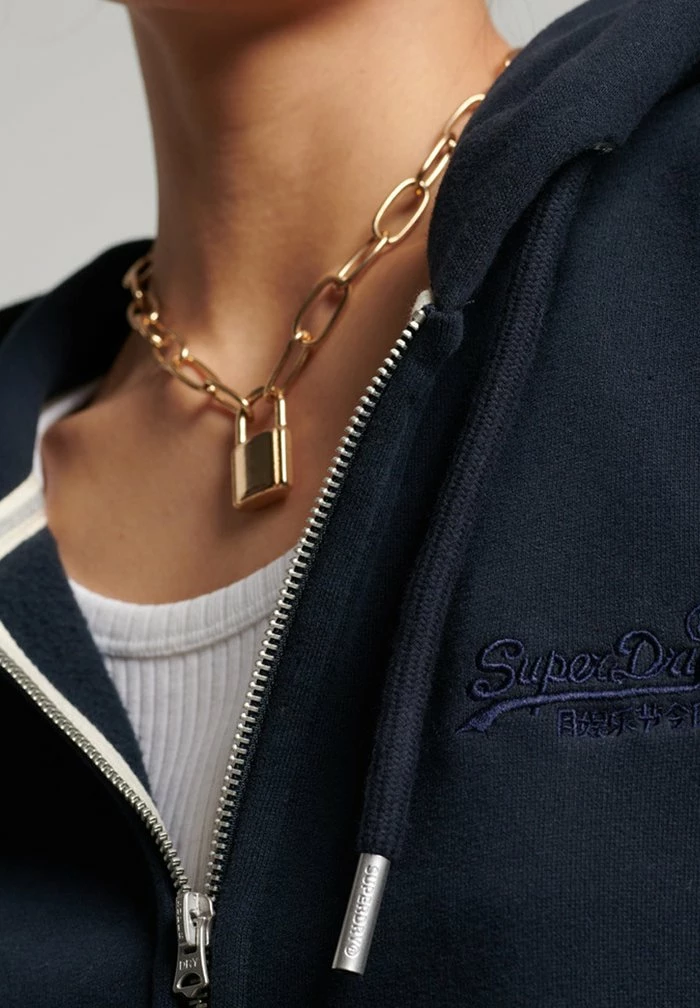 Superdry Zip-up Sweatshirt - Eclipse Navy 3 Superdry Zip-up Sweatshirt - Eclipse Navy - Image 3