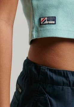 Superdry ESSENTIAL FITTED CROP - Print T-shirt - Cali Blue -Superdry Shop 42af8da1ca994060acaf2a406af6105e