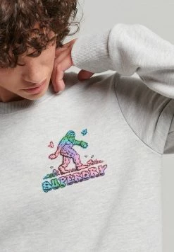 Superdry INTO THE WOODS - Sweatshirt - Glacier Grey Marl -Superdry Shop 42d45c3c13b348249d7d2b22ab309c14
