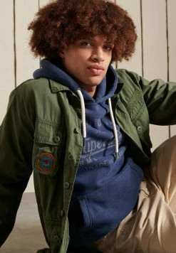 Superdry SCRIPT STYLE MOUNTAIN - Hoodie - Navy Marl/dark Grey -Superdry Shop 430956a65a5a4cd289226a2e1460fff1