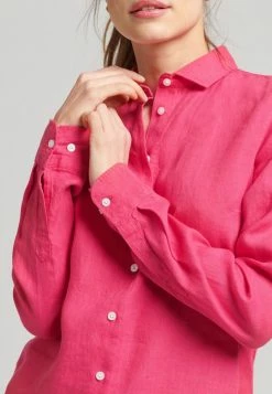 Superdry STUDIOS LONG SLEEVE - Button-down Blouse - Raspberry 7 Superdry STUDIOS LONG SLEEVE - Button-down Blouse - Raspberry -Superdry Shop 4369f23c23cc41a0a084e14f694c37a3