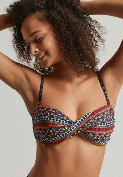 Superdry VINTAGE TWIST - Bikini Top - Multi Geo -Superdry Shop 437318815d134c038a726911f0f3ff5a