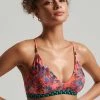 Superdry VINTAGE TROPICAL - Bikini Top - Mixed Print Coral