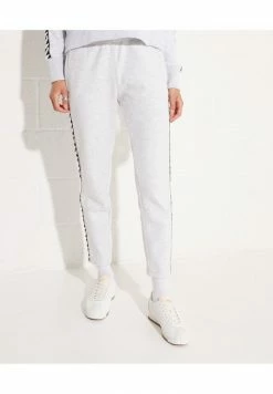 Superdry CODE TAPE - Tracksuit Bottoms - Ice Marl