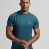 Superdry SPORT TRAIN ACTIVE GRAPHIC SHORT SLEEVE - Print T-shirt - Blue Bottle