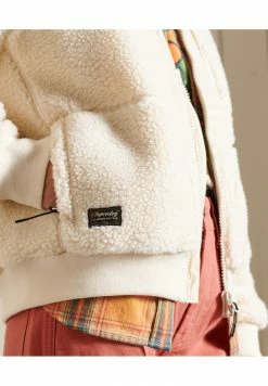 Superdry SHERPA - Fleece Jacket - Pale Oatmeal -Superdry Shop 43f78789bdcb4c4381aa5f7909837678