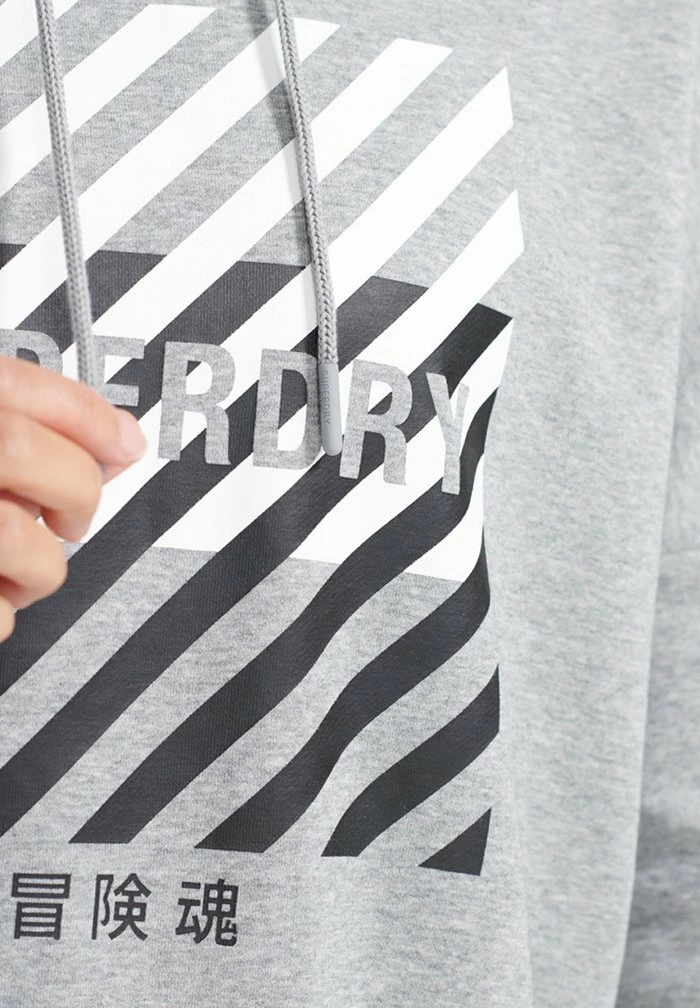 Superdry Hoodie - Grey Marl 3 Superdry Hoodie - Grey Marl - Image 3