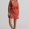 Superdry Denim Dress - Burnt Brick