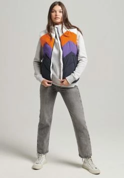 Superdry RETRO PANEL - Waistcoat - Eclipse Navy