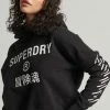 Superdry CROP BOX - Hoodie - Black