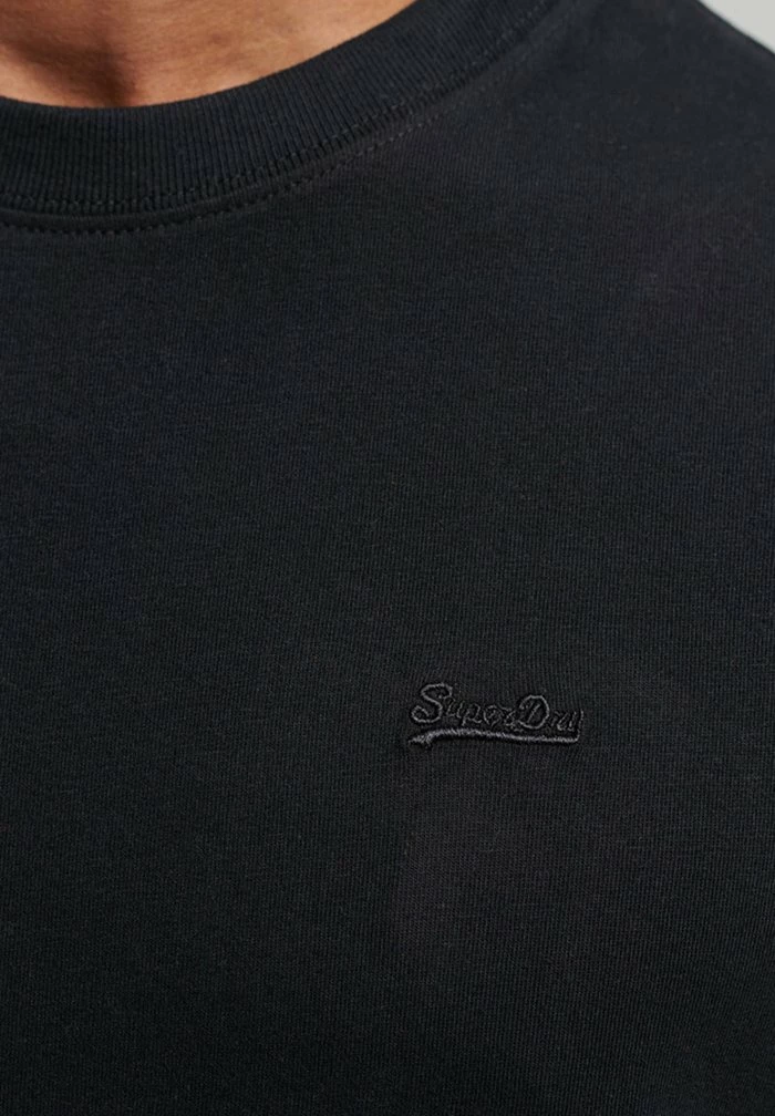 Superdry VINTAGE LOGO MICRO - Basic T-shirt - Black 2 Superdry VINTAGE LOGO MICRO - Basic T-shirt - Black - Image 2