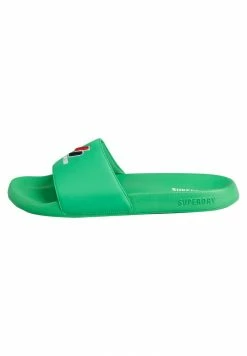 Superdry CODE ESSENTIAL - Pool Slides - Bright Green