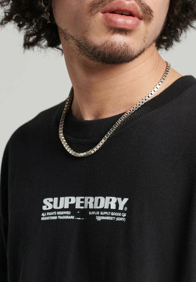 Superdry X SURPLUS LONG SLEEVE - Long Sleeved Top - Black 3 Superdry X SURPLUS LONG SLEEVE - Long Sleeved Top - Black - Image 3