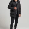 Superdry BOXY PUFFER - Winter Coat - Black