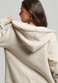 Superdry ESSENTIAL BORG - Zip-up Sweatshirt - Pelican Marl -Superdry Shop 454c5f7c338d43c48f73315fa709e76e