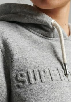Superdry VINTAGE CORPORATE LOGO - Hoodie - Athletic Grey Marl -Superdry Shop 454cc2e0c89c411f94a00eac23def10c