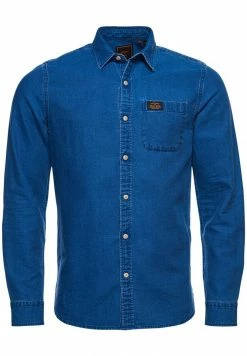 Superdry WORKWEAR - Shirt - Textured Indigo Dobby -Superdry Shop 4559495498644290ae82be370611ed3f