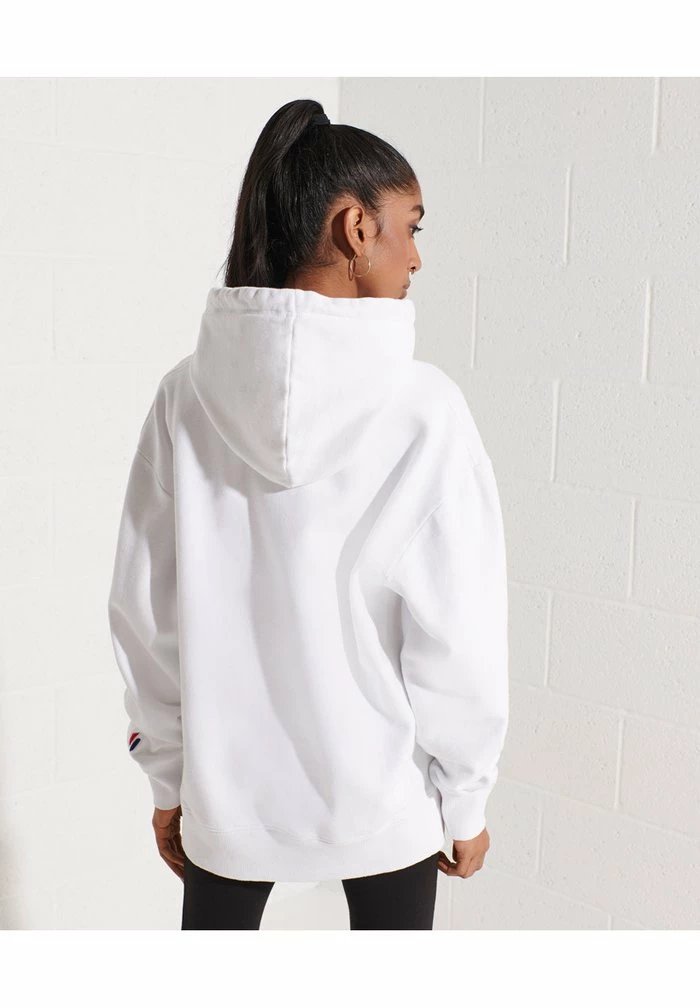 Superdry CITY COLLEGE - Hoodie - Optic 2 Superdry CITY COLLEGE - Hoodie - Optic - Image 2