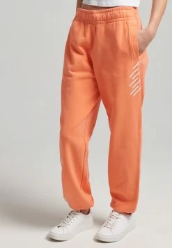 Superdry CORE - Tracksuit Bottoms - Desert Pink