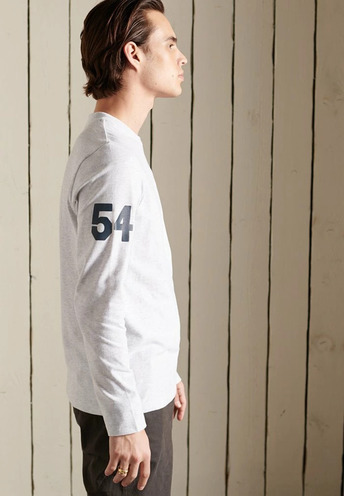 Superdry Long Sleeved Top - Glacier Grey Marl 4 Superdry Long Sleeved Top - Glacier Grey Marl - Image 4
