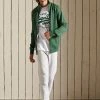 Superdry VINTAGE TRACK - Zip-up Sweatshirt - Heritage Pine Green Marl