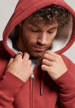 Superdry BORG - Zip-up Sweatshirt - Rhubarb Marl -Superdry Shop 4666b3f6707f4d18a055f50dda45f752