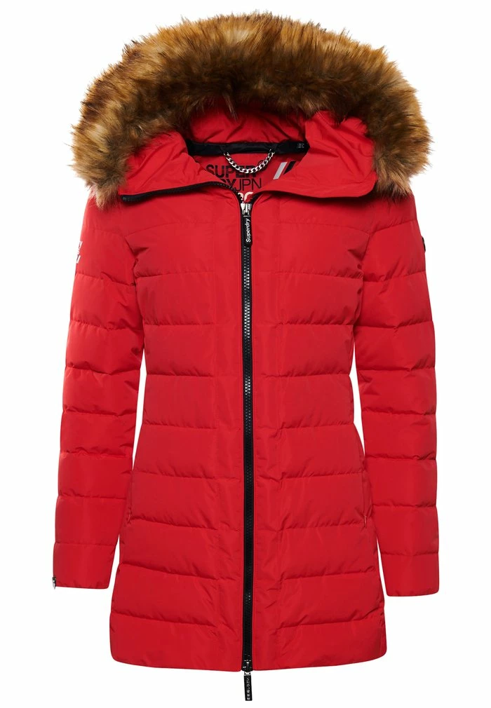 Superdry Winter Coat - High Risk Red 7 Superdry Winter Coat - High Risk Red - Image 7