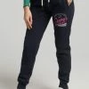 Superdry TRACK & FIELD JOGGERS - Tracksuit Bottoms - Eclipse Navy