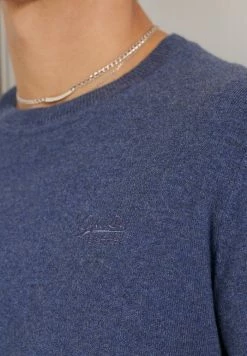 Superdry Jumper - Pilot Mid Blue Marl -Superdry Shop 46ed5de2bc634debba37f577336a4a5b