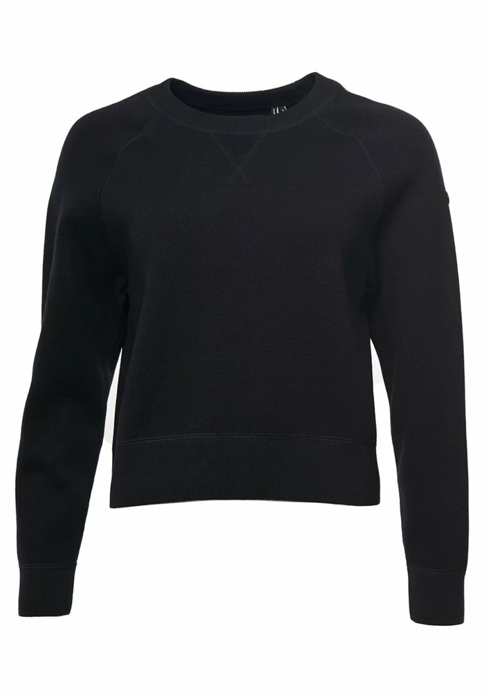 Superdry ESSENTIAL CREW - Jumper - Black 4 Superdry ESSENTIAL CREW - Jumper - Black - Image 4