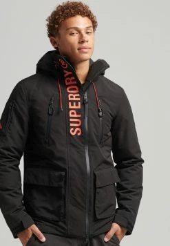 Superdry ULTIMATE SD WINDCHEATER - Outdoor Jacket - Jet Black Bold Orange