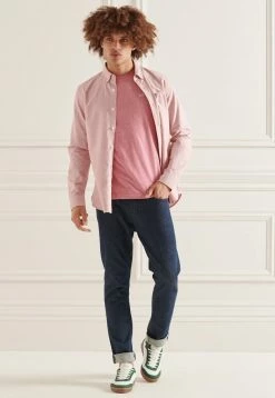 Superdry Basic T-shirt - Mid Pink Grit