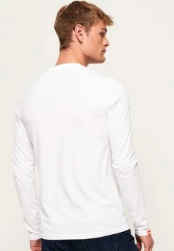 Superdry ORANGE LABEL VINTAGE TEE - Long Sleeved Top - White -Superdry Shop 47689b2586bb410f812ac04964ed0cc4