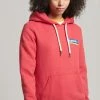 Superdry VINTAGE - Hoodie - Papaya Red Marl