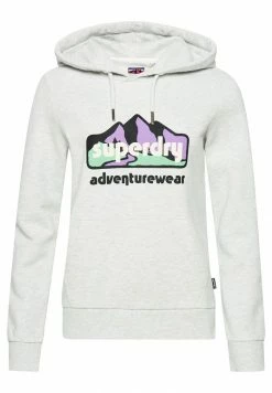 Superdry TERRAIN GRAPHIC - Hoodie - Glacier Grey Marl -Superdry Shop 47df6656795a4e83a548f493b6549779