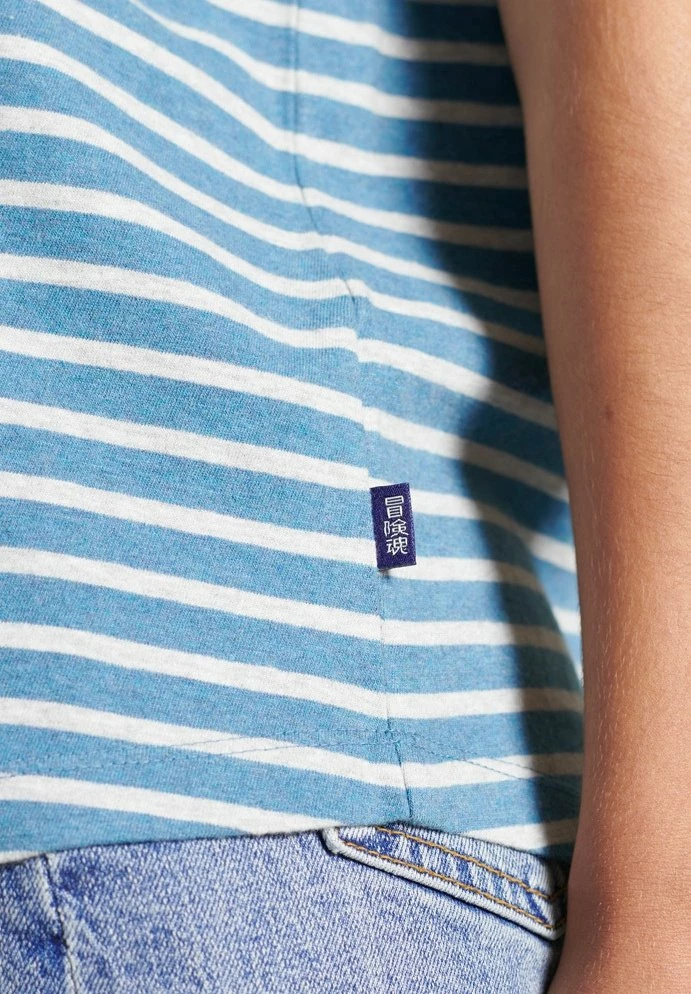 Superdry Top - Blue Bottle Marl/light Grey Marl 3 Superdry Top - Blue Bottle Marl/light Grey Marl - Image 3