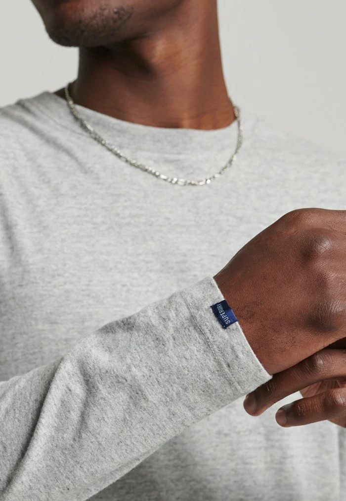 Superdry VINTAGE - Long Sleeved Top - Athletic Grey Marl 1 Superdry VINTAGE - Long Sleeved Top - Athletic Grey Marl