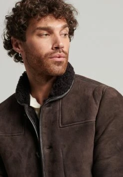 Superdry SHEARLING DECK - Winter Jacket - Combi -Superdry Shop 48add92a4c2f41b5bd354ded03b1fcc4