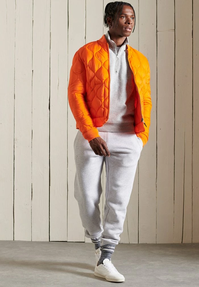 Superdry Sweatshirt - Athletic Grey Marl 1 Superdry Sweatshirt - Athletic Grey Marl