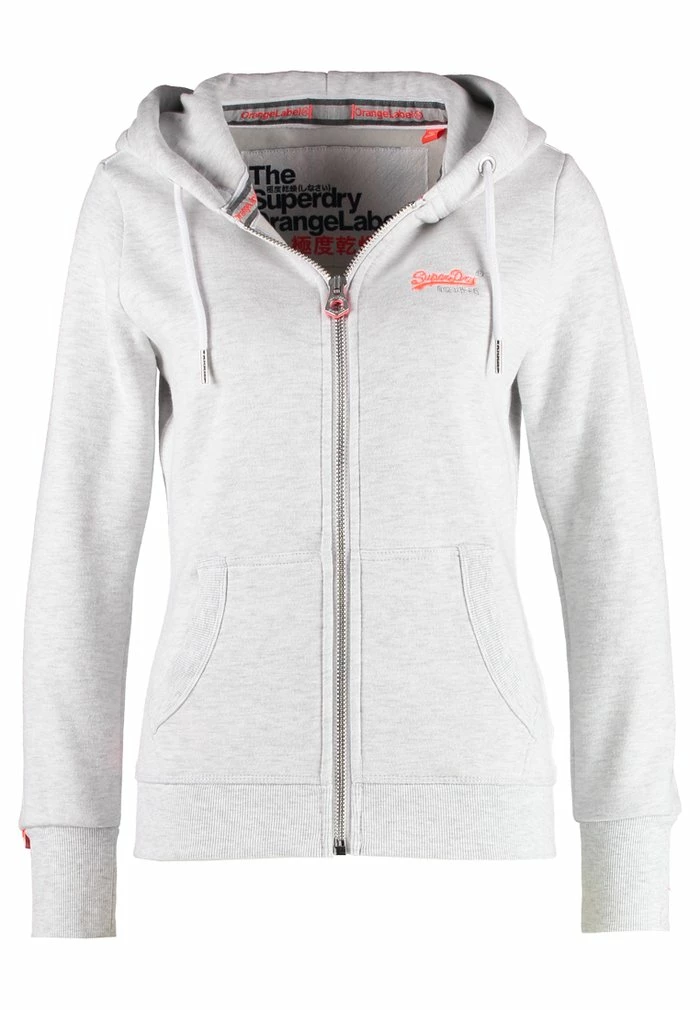 Superdry LABEL ZIPHOOD - Zip-up Sweatshirt - Ice Marl 5 Superdry LABEL ZIPHOOD - Zip-up Sweatshirt - Ice Marl - Image 5