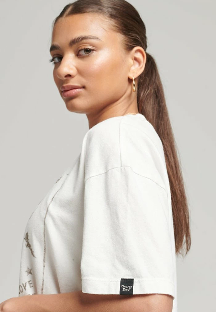 Superdry VINTAGE CELESTIAL - Print T-shirt - Off White 3 Superdry VINTAGE CELESTIAL - Print T-shirt - Off White - Image 3