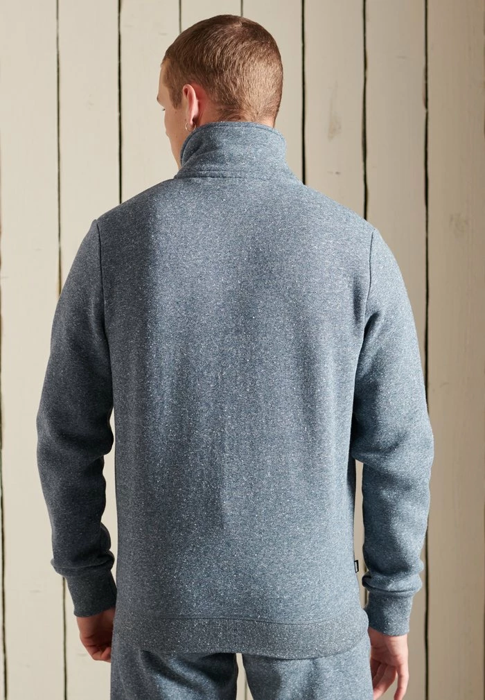 Superdry VINTAGE TRACK - Zip-up Sweatshirt - Tois Blue Grit 4 Superdry VINTAGE TRACK - Zip-up Sweatshirt - Tois Blue Grit - Image 4