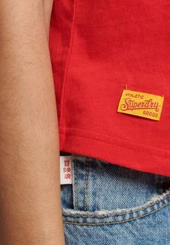 Superdry VINTAGE COLLEGIATE - Top - Rebel Red -Superdry Shop 496d2b24513a404abf30be2e64e97b9d